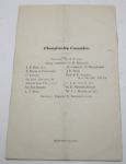 1953 Open Golf Championship Program for Competitors Only - Carnoustie HOGAN win !
