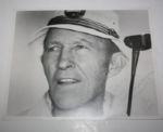Bing Crosby Autographed Golf 8 x10  B&W with Inscription-Hall of Famer- JSA COA
