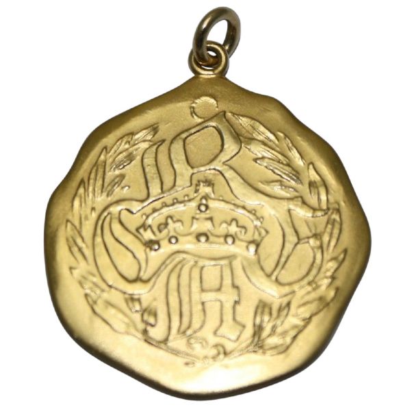 1942 Royal Canadian Open-Frank Stranahans Low Amateur 18k Gold Medal