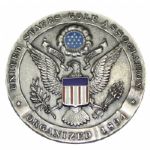 Frank Stranahans 1950 U.S.G.A. Amateur Golf Championship Sterling Runner-Up Medal 