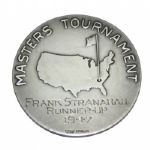 1947 Masters Tournament Runner-Up Silver Medal Won By Frank Stranahan