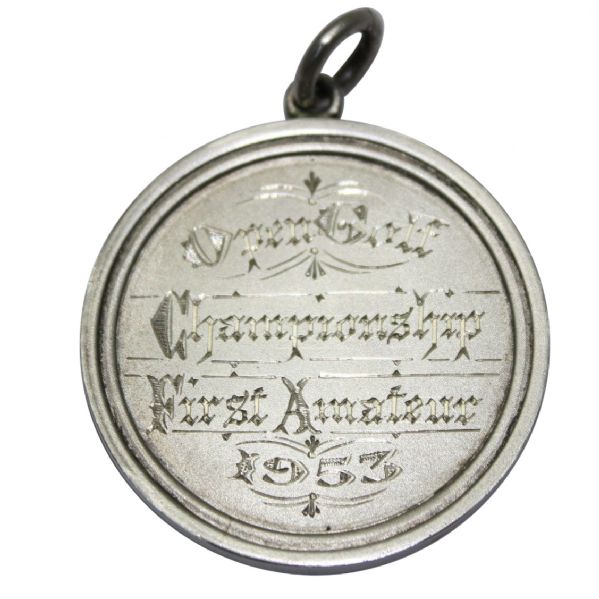 1953 British Open-Frank Stranahans First Amateur Silver Medal-The Ultimate Golf Keepsake!