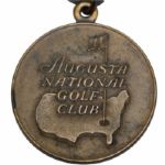 F. Stranahan's 1949 Masters Contestants Gift/Souvenir-Bronze Medal W/Ribbon-Rare!