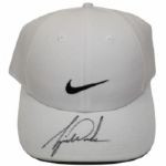 Tiger Woods Signed White Nike Hat JSA COA