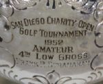 1952 San Diego Open(first year)-Stranahan  4th Amateur Detailed Silver Pitcher