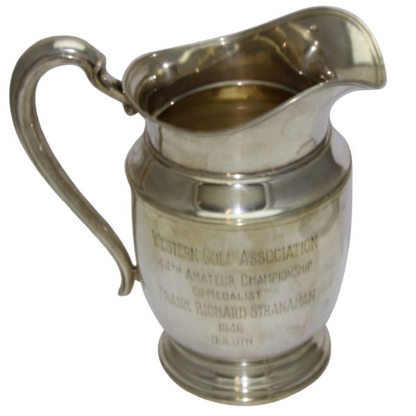 Frank Stranahans 1946 Western  Amateur Co-Medalitst Sterling Pitcher