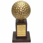 Frank Stranahans 1949 Los Angeles Open First Low Amateur Trophy - Riviera C.C.