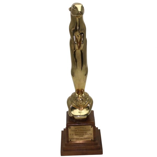 Frank Stranahan 1949 Top Amateur Gof-fer Trophy Awarded By Kansas City Golf Assoc.