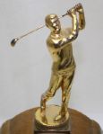 F. Stranahan 1941 Trans-Mississippi Golf Champ- Ingraham Self Starting Clock Trophy