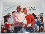 Jack Nicklaus and Greg Norman Signed 8x10 Photo JSA COA
