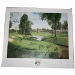 1993 Official Limited Edition Graeme Baxter Ryder Cup Poster Signed by Team and Captain - Belfry
