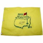 2011 Masters Embroidered Flag Signed by Ray Floyd with 76 Inscription JSA COA