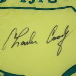 2011 Masters Embroidered Flag Signed by Charles Coody JSA COA