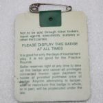 1990 Masters Badge Signed By Nick Faldo JSA COA
