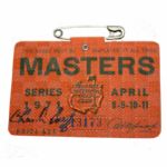 1971 Masters Badge Signed by Charles Coody JSA COA