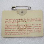 1970 Masters Badge Signed by Billy Casper JSA COA