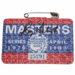 1976 Masters Badge Signed by Ray Floyd JSA COA