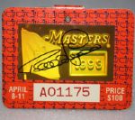 1993 Masters Badge Signed by Bernhard Langer JSA COA