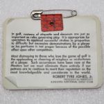 1993 Masters Badge Signed by Bernhard Langer JSA COA