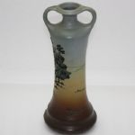 Weller Pottery Vase - Dickens Ware Male Golfer Rare !