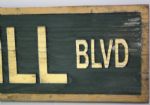 Bay Hill Blvd Wooden Vintage Street Sign