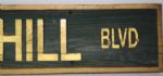 Bay Hill Blvd Wooden Vintage Street Sign