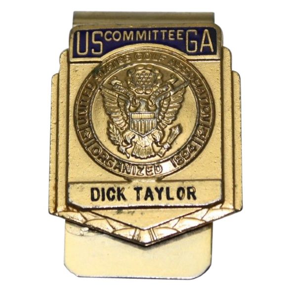 USGA Committee Money Clip Issued to Dick Taylor - Circa 1960