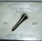 1956 Metropolitan Golf Writer's Award To Jack Burke