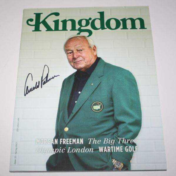 Arnold Palmer Signed Kingdom Magazine - In Green Jacket JSA COA