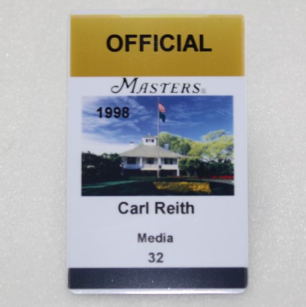 Augusta National Member Carl Reiths 1998 Personal Media Badge