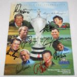 Multi-Signed PGA Seniors Championship Program - 8 HOFs - JSA COA X74635