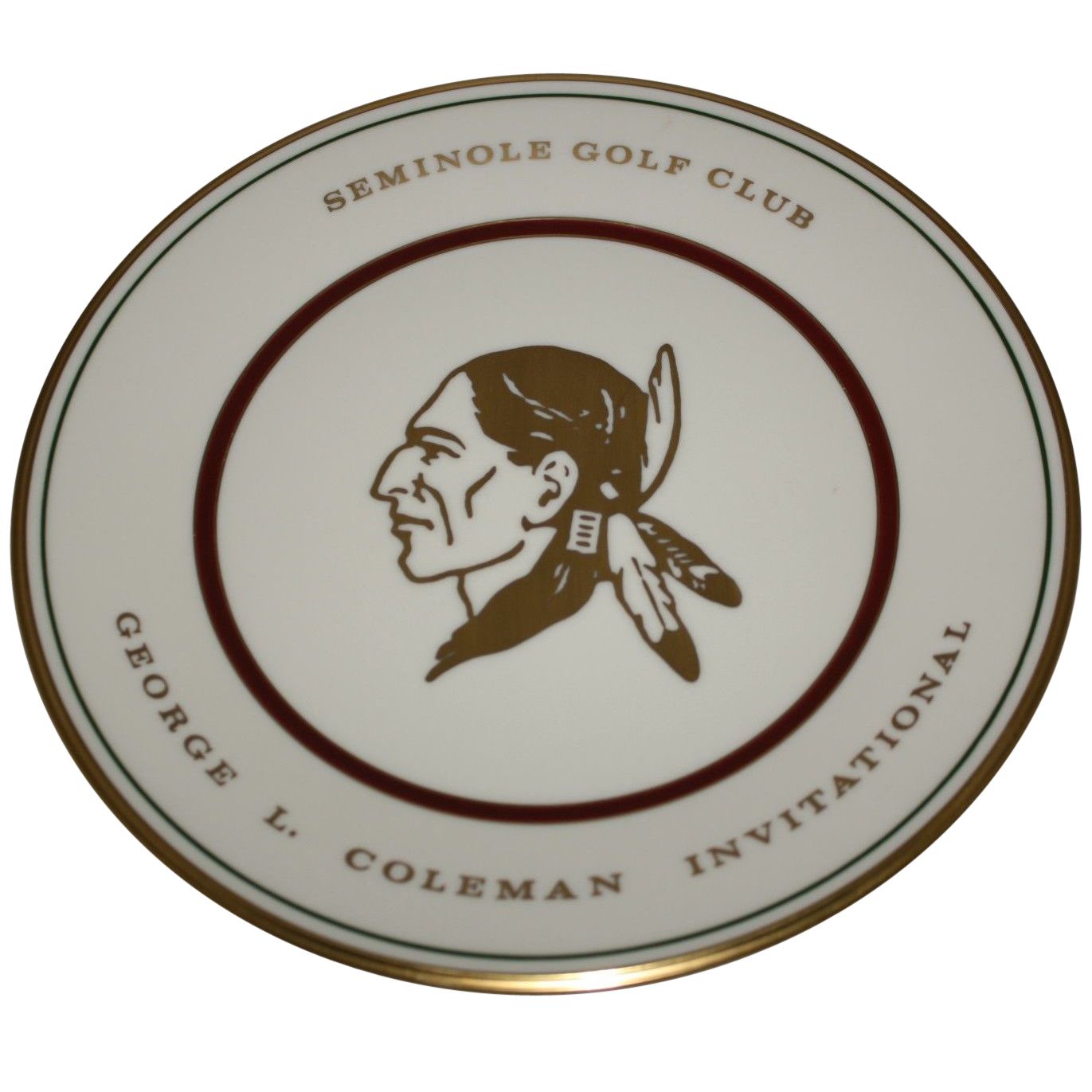Lot Detail Seminole Golf Club L. Coleman Invitational Lenox Plate