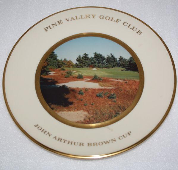 Pine Valley Golf Club John Arthur Brown Cup-Limited Lenox Plate