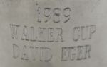 1989 Pewter Walker Cup Player's Gift - David Eger