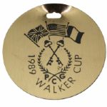 1989 Walker Cup David Eger Bag Tag - Peachtree Golf Club