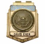 USGA Champion Pin - Light Blue - David Eger