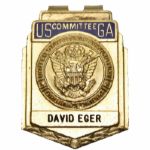 USGA Committee Pin - Dark Blue - David Eger RULES Call on Tiger