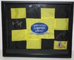 David Eger and Mark McNulty Dual Signed Liberty Mutual Legends of Golf Flag JSA COA
