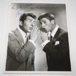 Dean Martin and Jerry Lewis Signed 8x10 Photo JSA COA