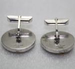 Unique Sterling and Gold Golf Cufflinks