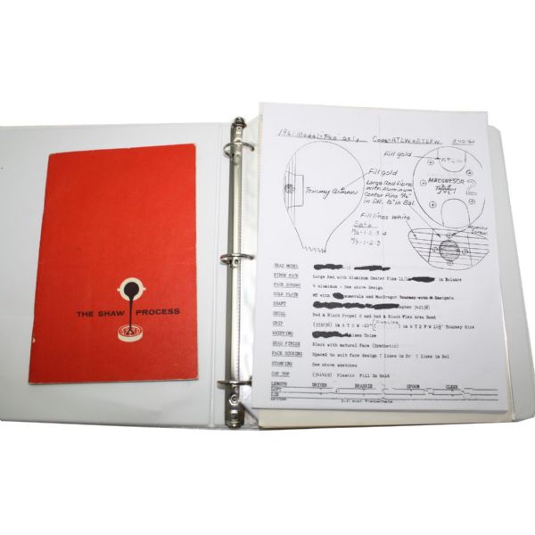 Toney Pennas Original MacGregor Clubs Spec Book