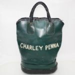 Charley Penna Block Letter Green/White Shag Bag