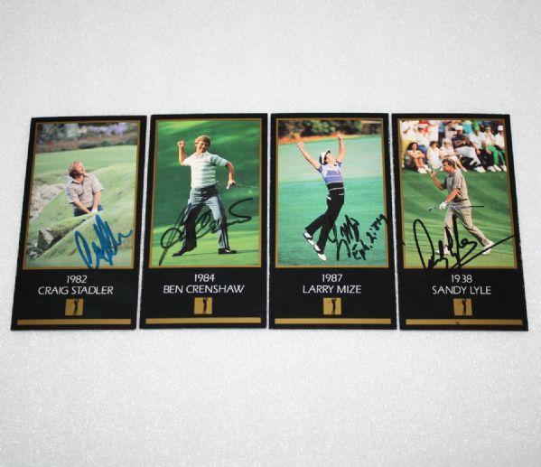 Lot of 4 Signed GSV Cards - Stadler, Crenshaw, Mize, and Lyle JSA COA  