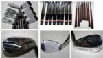Charley Penna Combination Lot: Charley Penna Putter, Wingback Irons, Golf Bag, and Woods Set