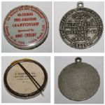Bing Crosby Combination Lot: Letter, Note Card, Contestants Pins, Scorecards, Films