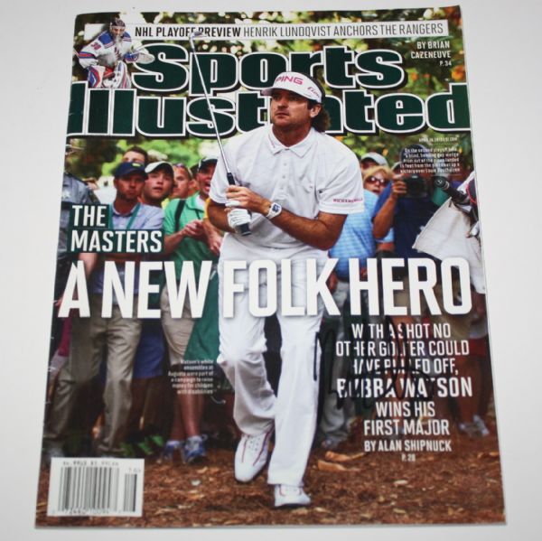 Bubba Watson Signed Masters Sports Illustrated Cover JSA COA