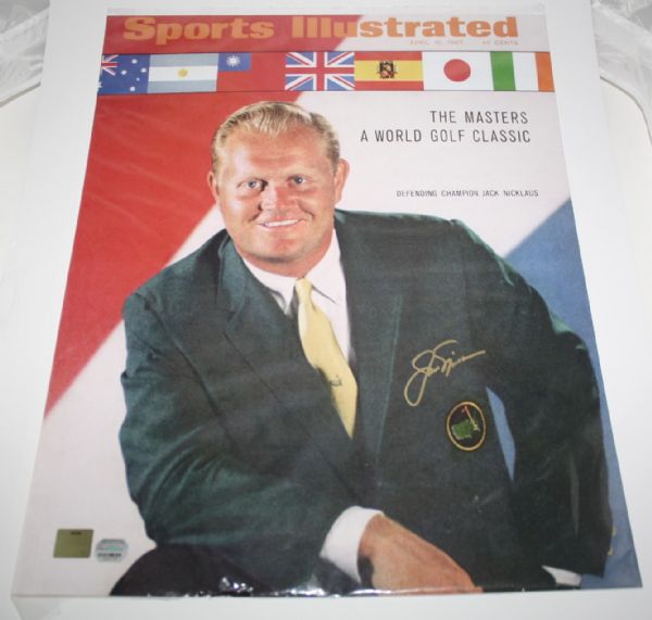 Jack Nicklaus Signed 16x20 Sports Illustrated Poster JSA COA