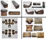 Toney Penna Combination Lot: Oak Knock Block, Wooden Ball Box, Experimental Club, and Club Refinishers