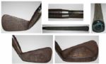 Toney Penna Combination Lot: Oak Knock Block, Wooden Ball Box, Experimental Club, and Club Refinishers