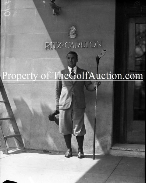 Gene Sarazen Vintage Glass Plate Negative - Dennis Brearley Collection GF16